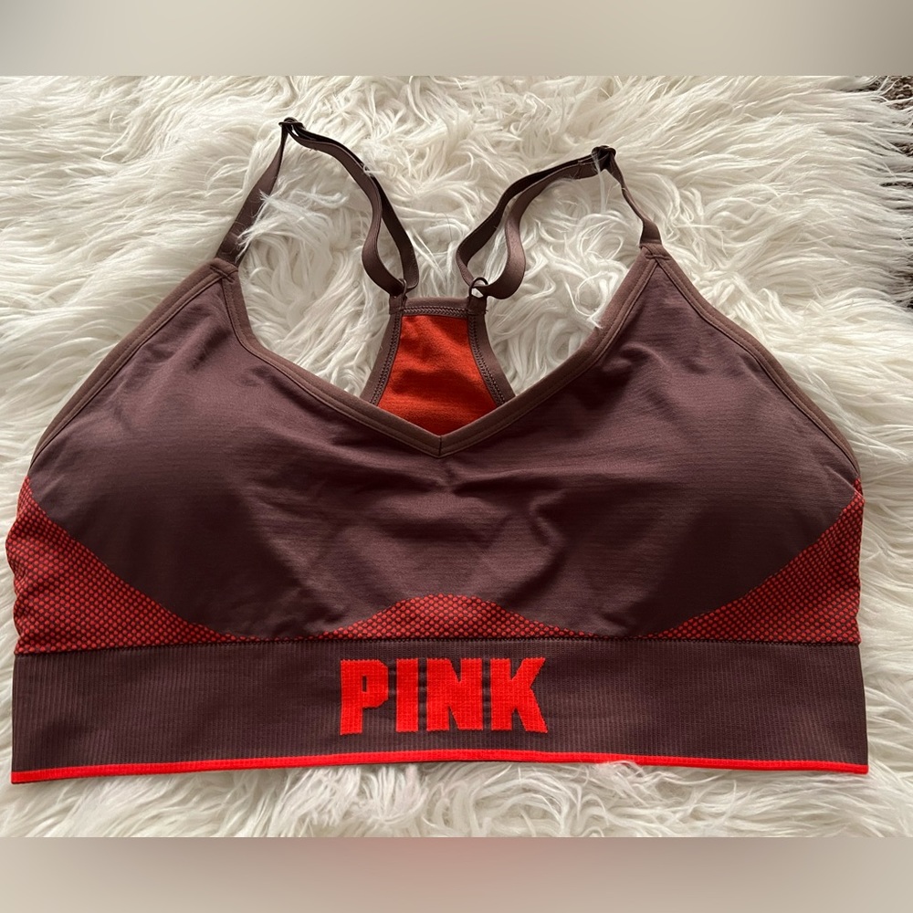 NWT! Victoria's Secret PINK Seamless Lightly Lined Sports Bra